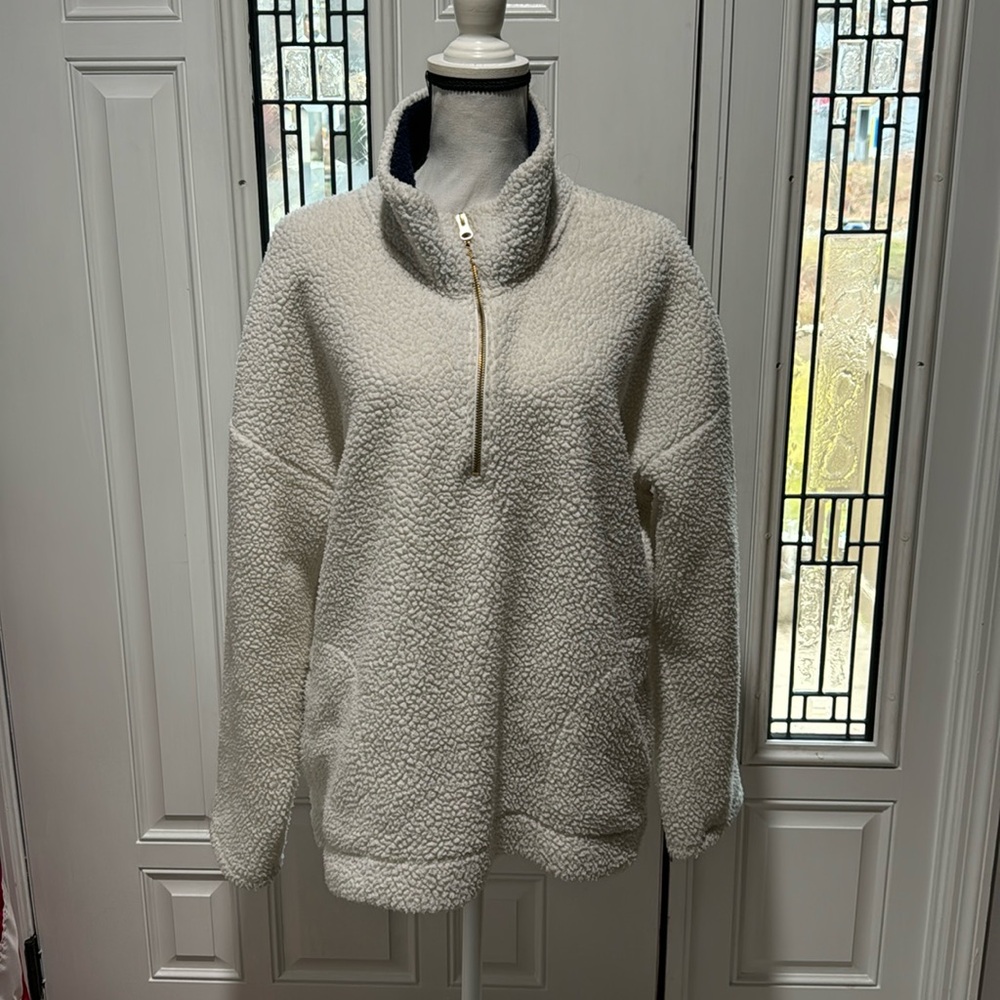 Old Navy Faux Sherpa Pullover Jacket